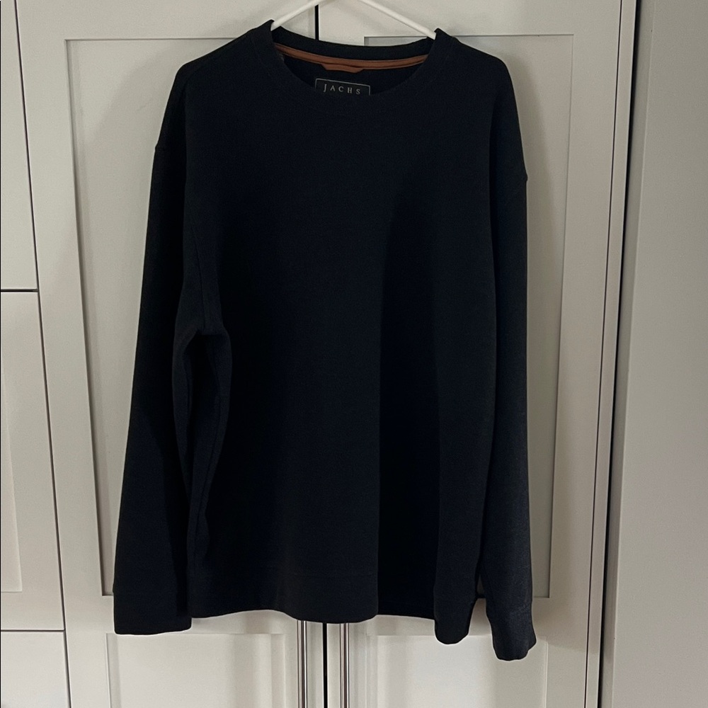 Jachs Midnight Black Crewneck Pullover